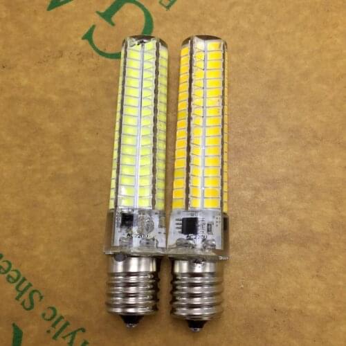 LED Light Bulb E17 DImmable LED Silicone Corn Lamp Chandelier For Indoor /Home 136 SMD 5730 220V AC