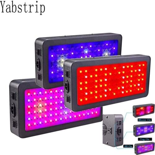 Double switch LED grow light 300W 600W 900W 1200W Full Spectrum for Indoor tent plants grow led light Veg Bloom mode phyto lamp