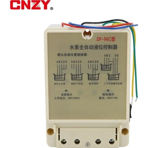 10A water tank, water tower, pool, automatic liquid switch protection, water level controller, pump controller with three probes