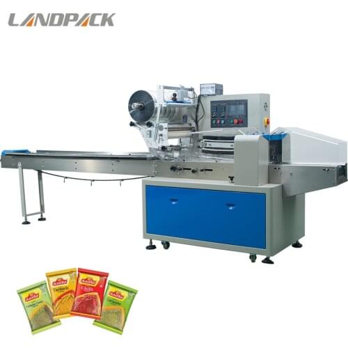 Adjustable speed automatic flow pack machine for Seasoning package
