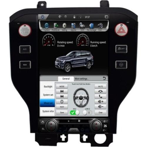 12.1 Inch Android 7.0 Car Multimedia Player Car GPS Navigation Automatic Radio Player for 2015-2017 Ford Mustang