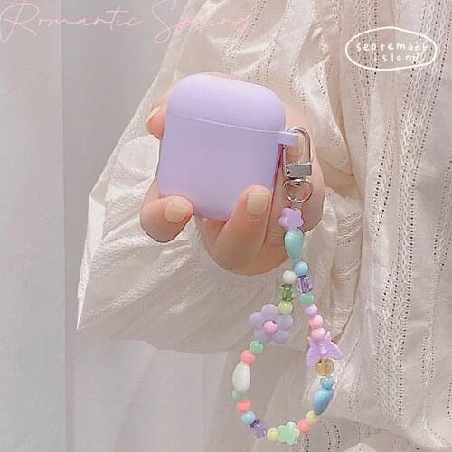 Cute Candy Color Case for Apple Airpods 1 2 Case for AirPods Pro Case Bluetooth Earphone Cover Case Accessories Headphone Box