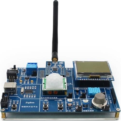 ZigBee sensor platform 2.4G wireless CC2530 learning board kit intelligent hardware control