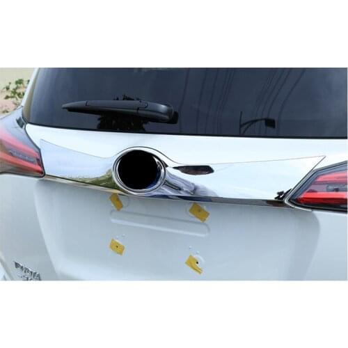 For TOYOTA RAV4 2016-2018 Rear Door Trunk Lid Trunk Lid Molding Cover Trim 1pcs Chrome Car-styling