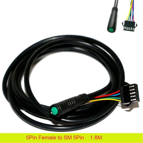 E-BIKE Bicycle FOCAN Controller 5Pin Display Waterproof Conversion Cable for Electric Bike Conversion Kit Julet Cable