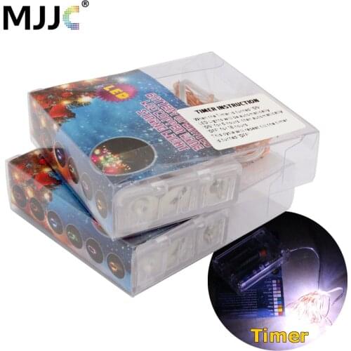 2M 20 LED Battery Operated Fairy Lights Timer Copper Wire Christmas Mariage Party Wedding Decoration Garland Fairy Light Strings