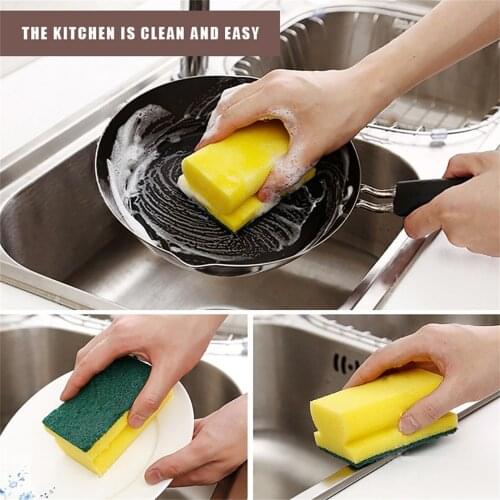 PCS/SET Sponge Cleaning Dish Washing Catering Scourer Scouring Pads Kitchen Household Tools For Kitchen