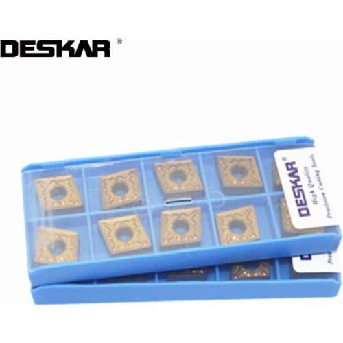 10PCS DESKAR CNMG120404 CNMG120408 TM LF9018 Turning Tools CNC Carbide Inserts Lathe Cutting Tool For Processing Steel Parts