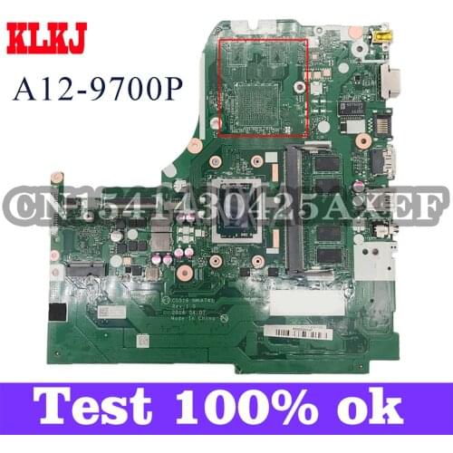 KLKJ NM-A741 Laptop Motherboard For Lenovo Ideapad 310-15ABR Original Mainboard 4G-RAM A12-9700P