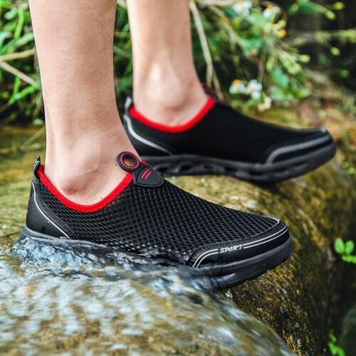 Sneakers For Men Aqua Shoes Quick-dry Upstream Water Sport Outdoor Seaside Beach Swimming Big Size 38-50 water shoes men