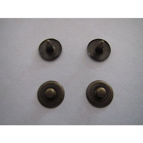 Free shipping 9.5mm brass rivet for jeans plating antique brass jeans button nail 200set