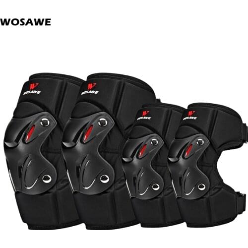 Adults Knee & Elbow Pads Guards Brace Safety Skateboard Ski Motocross Motorcycle Knee Protector Elbow Support Protection Sports