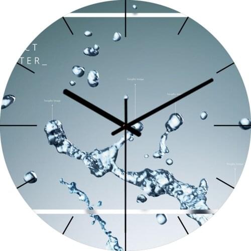 30 styles of optional glass living room wall clock Shi Ying clock wall watch silent clock modern design clock wall home decor