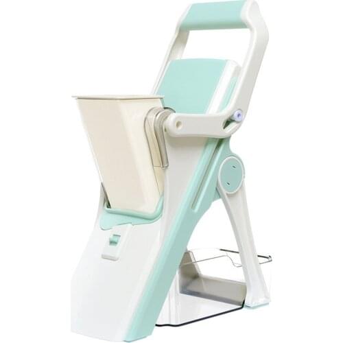 Vegetable Chopper Spiralizer Vegetable Meat Slicer Onion Chopper With Container And 5 Blades Food Chopper Slicer Dicer Cutter