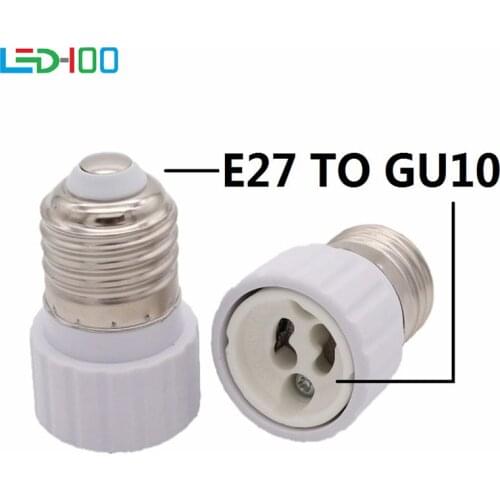 NEW Good quality E27 to GU10 Fireproof Material lamp Holder Converters Socket Adapter light Bulb Base Type