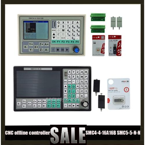 CNC controller SMC4-4 50KHZ 4-axis offline motion control system breakout board engraving machine control card SMC4-4-16A16B