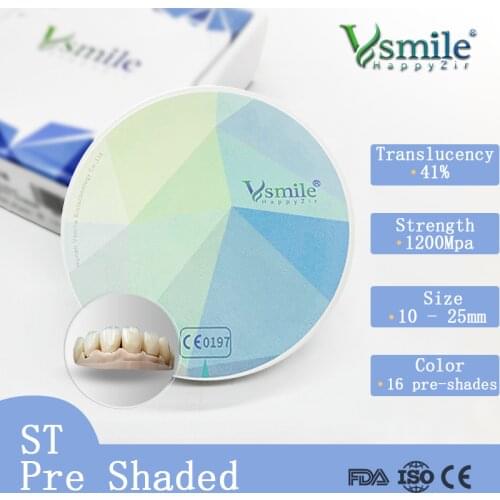 ST Mulyilayer zirconia block for dental use vv