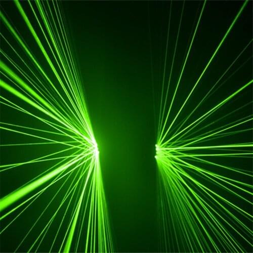 KS67 Rave dance led costumes green laser gloves dj wears laser men show projector disco outfits stage perform green beams gloves