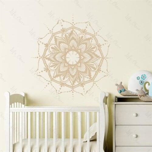 Mandala Flower Wall Sticker Car Window Poster Vinyl Movable Home Bedroom Living Room Wall Sticker Sweet Home Decor Mural