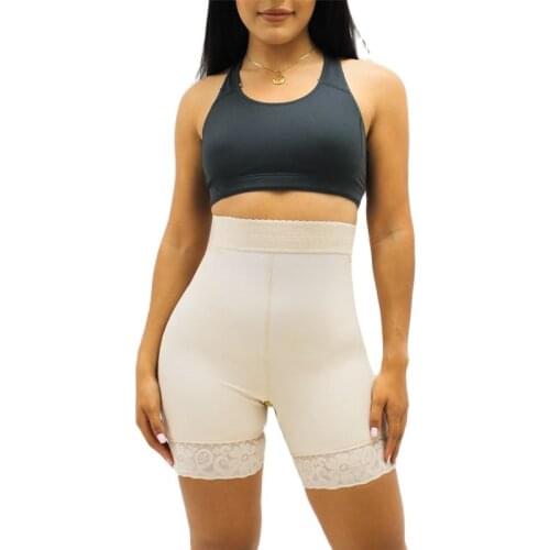 High Quality Power de Net Fabric for Proper Molding Short Butt Lift With Waist Control Lace Sexy Body Shaper