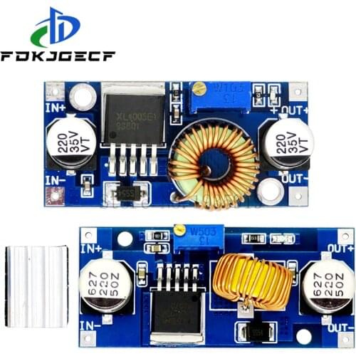 XL4005 5A 75W XL4015 DC-DC 4-38V to 1.25-36V 24V 12V 9V 5V Step Down Adjustable Power Supply Module LED Lithium Charger