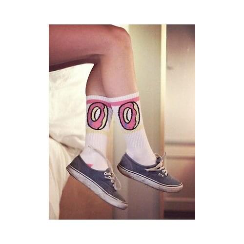 Winter Harajuku donuts Pattern socks Unisex men&women Socks Cottom Warm Socks hosiery