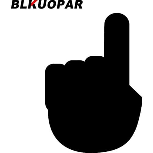 BLKUOPAR for Index finger Icon Car Stickers Creative Decals JDM Accessories Motorcycle Helmet Skateboard Waterproof Trunk Goods