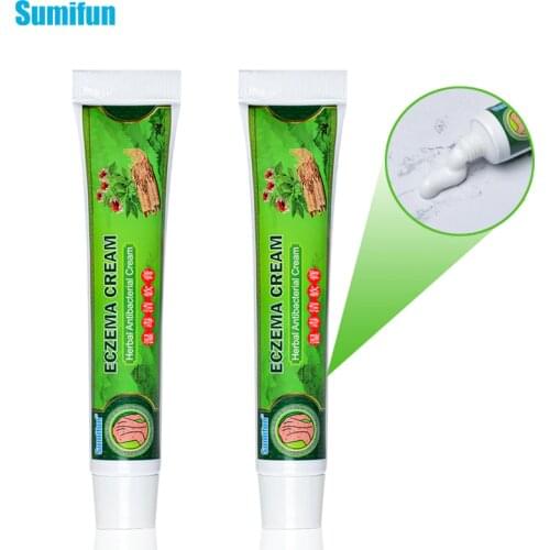 Sumifun 2pcs Treatment Psoriasis Cream Antibacterial Antipruritic Dermatitis Eczema Herbal Ointment Anti-itch Medical Plaster
