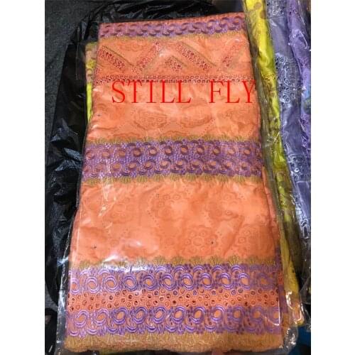 Azin riche getznr 2020 nouveau fashion cotton embroidery bazin riche lace fabric african dry lace guinea brocade fabric 5yards
