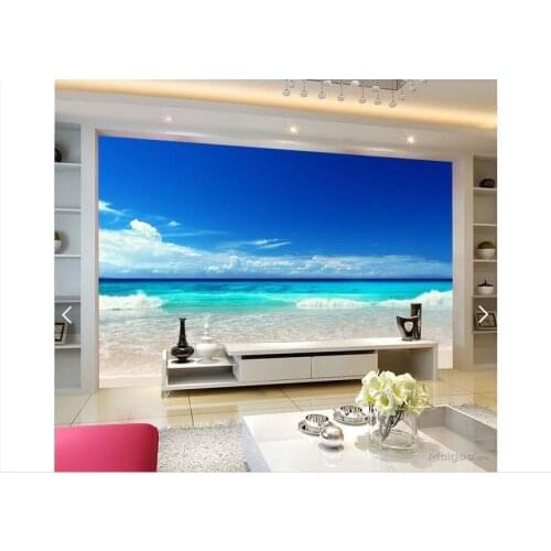 3d photo wallpaper custom 3d TV wallpaper murals Scenery beautiful sea, TV setting wall paper 3d living room wallpaper