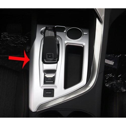 ABS Pearl Chrome Interior Gearshift Knob Trim For Peugeot 3008 2016 2017