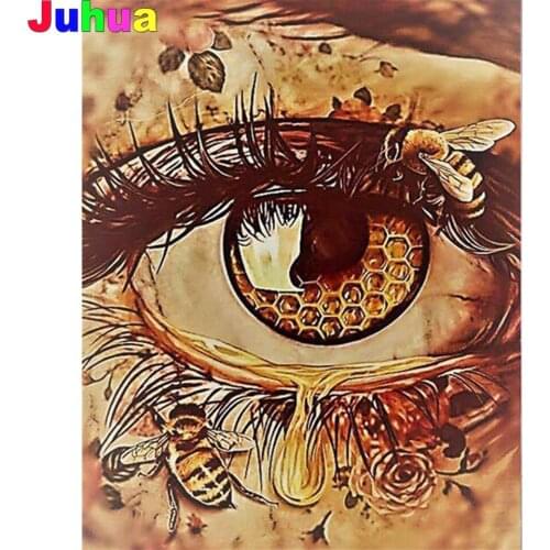 Abstract eye DIY diamond painting,full,square,round bee diamond embroidery mosaic diamond stitch 5d diy home decor drop shipping
