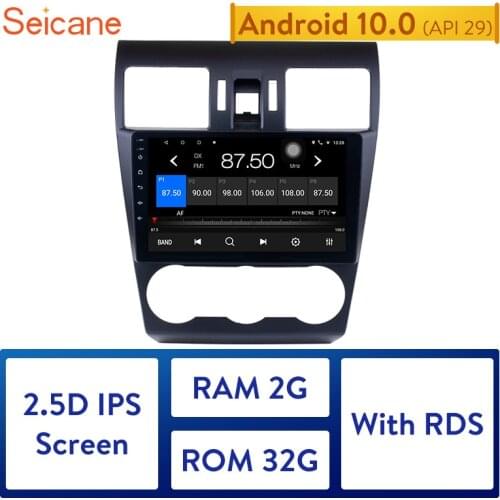 Seicane 9" Android 10.0 2Din Car Radio GPS Navi Stereo Multimedia Player For 2015 Subaru Forester WIFI with 2GB RAM 32GB ROM