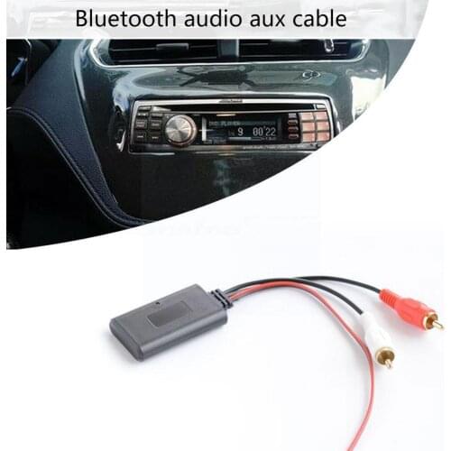 Car Universal 2RCA Male Bluetooth Audio Cable RCA Bluetooth Audio Stable AUX Characteristics Cable Has D6C7