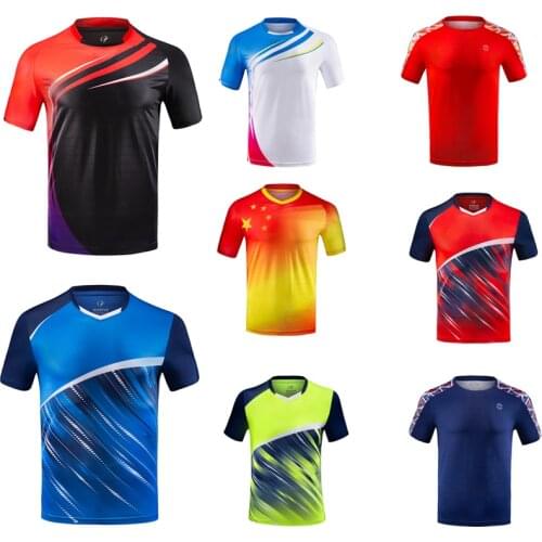 Quick-dry badminton sports t-shirts,Table Tennis Shirts Men Women tennis Clothes Running shirt Short Sleeve volleyball Jerseys