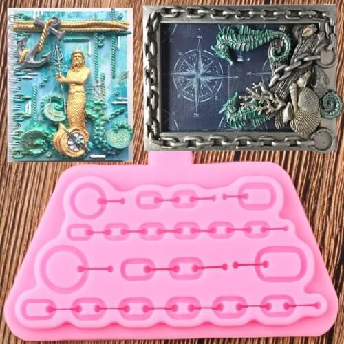 Chains Silicone Moulds Fondant Cake Decorating Tools Sugarcraft Chocolate Gumpaste Mould Candy Polymer Clay Molds