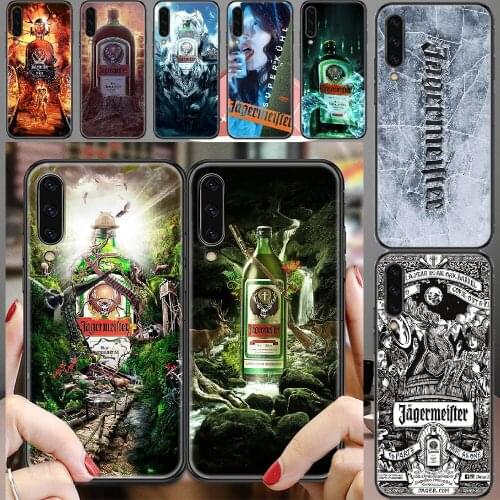 Alcohol Jagermeisteres Logo Phone case For Samsung Galaxy A 3 5 7 8 10 20 21 30 40 50 51 70 71 E S 2016 2018 4G black trend