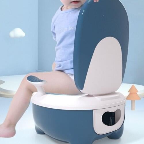 Kids Pot Baby Toilet Seat Children Potty Training Seat Comfortable with Backrest Beautiful Child Travel Potty for Boys Girls