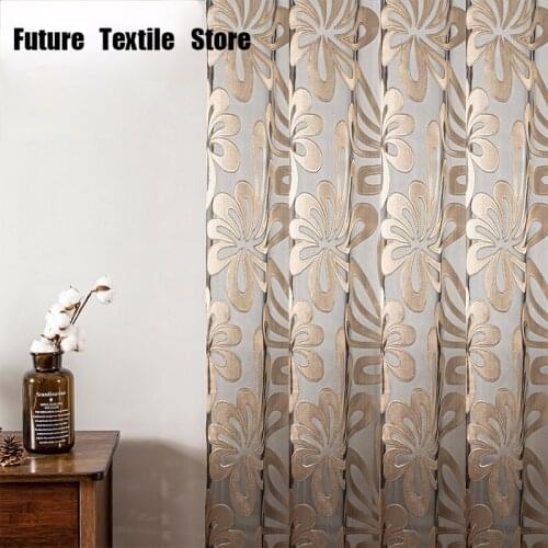 2021 New European Style Elegant Jacquard Embroidery Curtains Living Room Bedroom Kitchen Curtain Curtain Custom