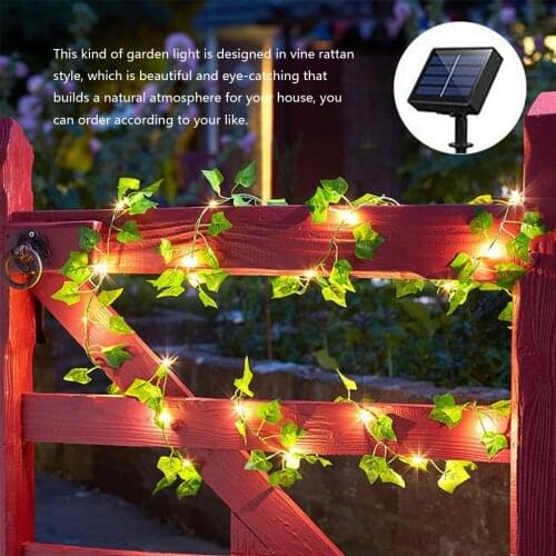 Solar Lights Maple Leaf Fairy Lights 10m 100LED /5M 50 LED Waterproof Outdoor Garland Solar Lamp Christmas for Garden Decoration