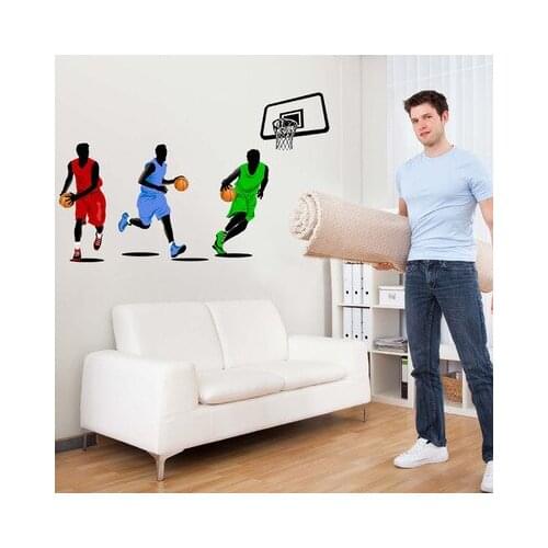 Personality Super Star Portrait Basketball Player Wall Sticker Dunk Master Boy Room Living Room Decoration Wall Decal Murals Art