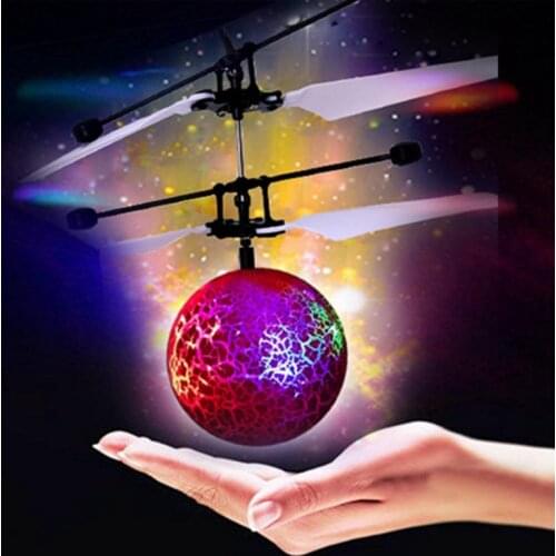 Infrared Induction Drone Flying Flash LED Lighting Ball Helicopter Child Kid Toy Gesture-Sensing No Need To Use Remote Control U