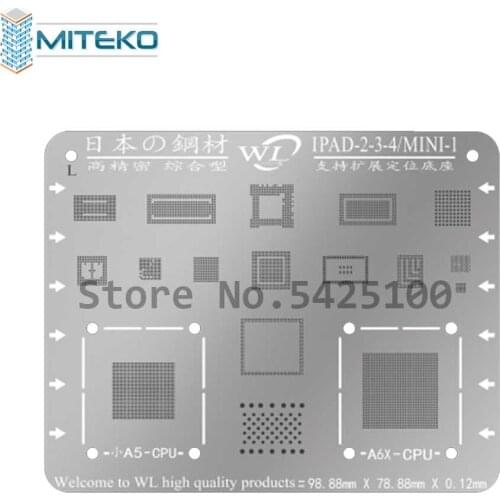 MITEKO High Quality BGA Reballing Stencils Kit for 5 5C 5S 6 6P 6S 6SP 7 7P 8 8P Air2 Mini 4 Motherboard BGA chip Solde