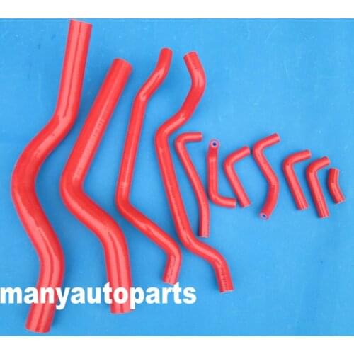 RED SILICONE COOLANT&HEATER HOSE KIT FOR MITSUBISHI ECLIPSE GST/GSX TURBO 1990 1991 1992 1993 1994