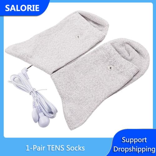 Conductive Foot Massager EMS Feet Massage Socks for TENS Unit Therapy Machine Massage Unisex Muscle Stimulator Physiotherapy