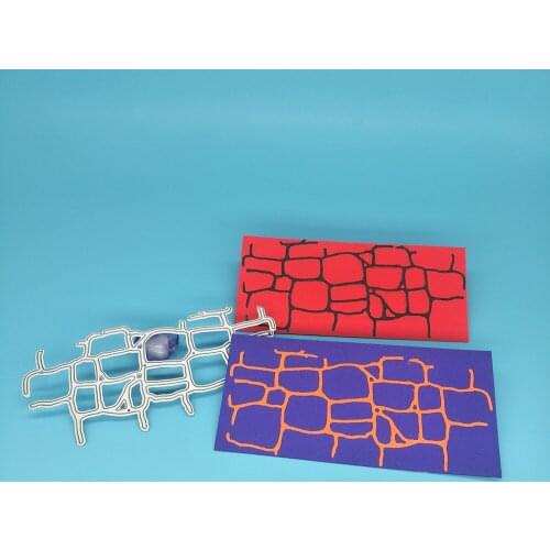 Irregular grid wall lines DIY metal cutting mold, scrapbook and card making, embossing background, craftsmanship