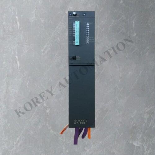 SIEMENS CPU MODULE 6ES7 414-4HJ04-0AB0 WITH TWO FIBER MODULES AND A PROGRAM CARD USED GOOD IN CONDITION