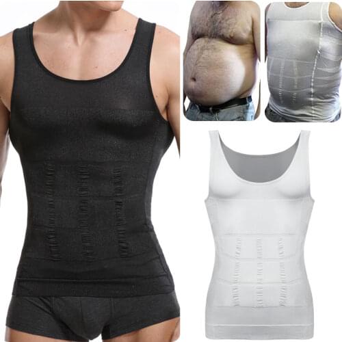 Mens Body Shaper Abdomen Reducer Abs Tummy Slimming Compression Shirt Belly Shapers Gynecomastia Reducing Shapewear Corset Top