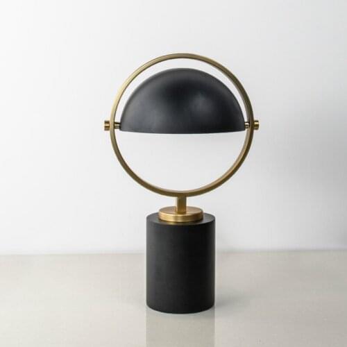 Light luxury living room desk lamp bedroom personality creative iron art simple bedside lamp study model room desk lamp LB031604