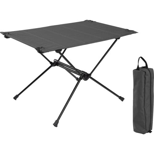 Foldable Camping Table-Aluminum Lightweight Folding Table Compact Roll Up Tables Collapsible Table for Fishing Picnic BBQ